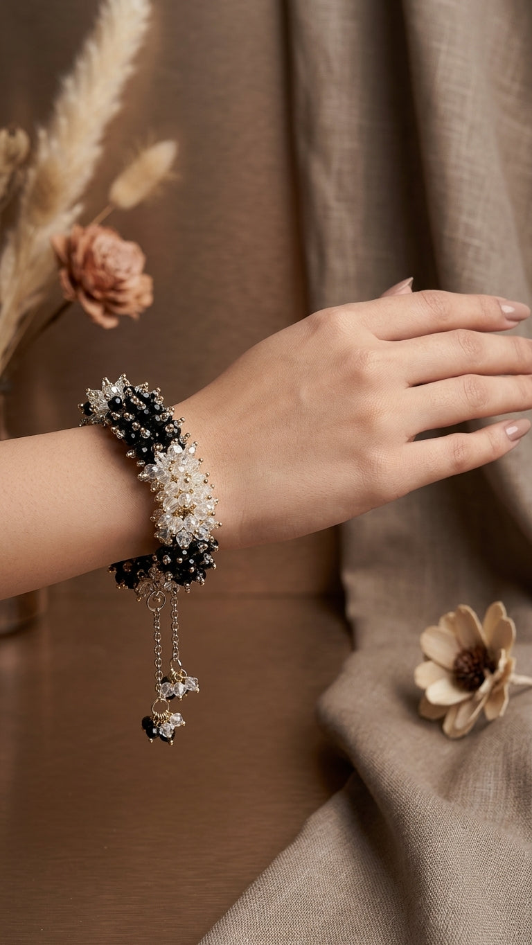 Elegant Crystal Gajra Bracelet