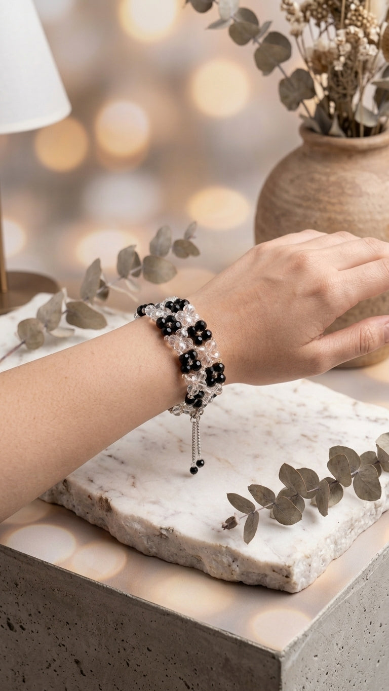 Crystal Flower Bracelet
