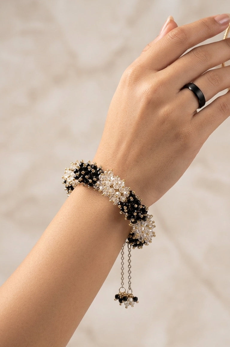 Elegant Crystal Gajra Bracelet