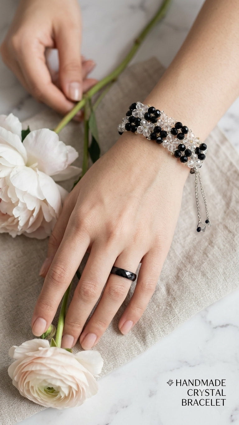 Crystal Flower Bracelet