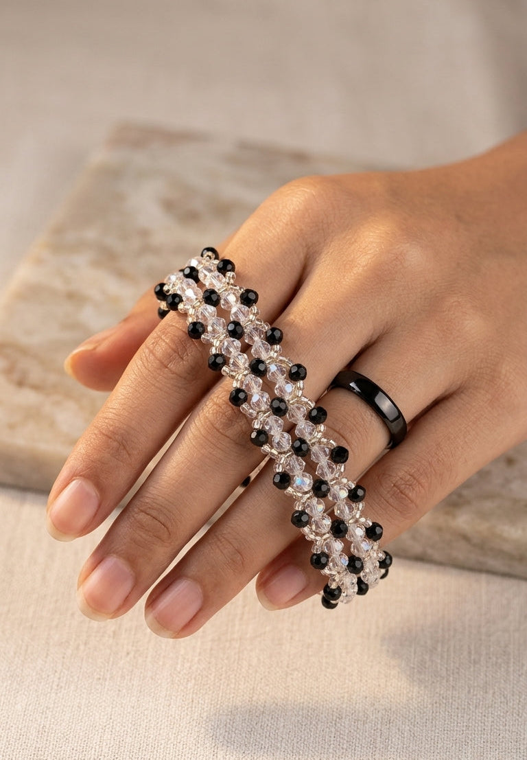 Onyx Wave Bracelet