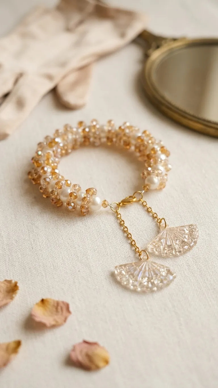 Aurelia Pearl Cluster Bracelet Pair