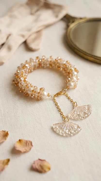 Aurelia Pearl Cluster Bracelet Pair