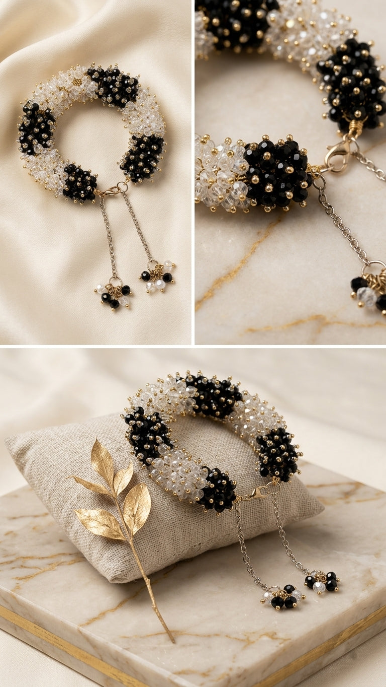 Elegant Crystal Gajra Bracelet