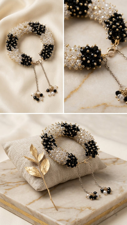 Elegant Crystal Gajra Bracelet