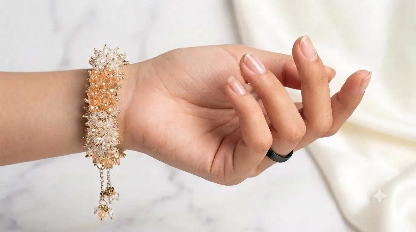 Elegant Crystal Gajra Bracelet
