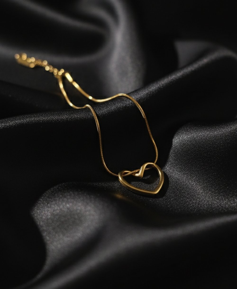 Open Heart Bracelet (Gold)