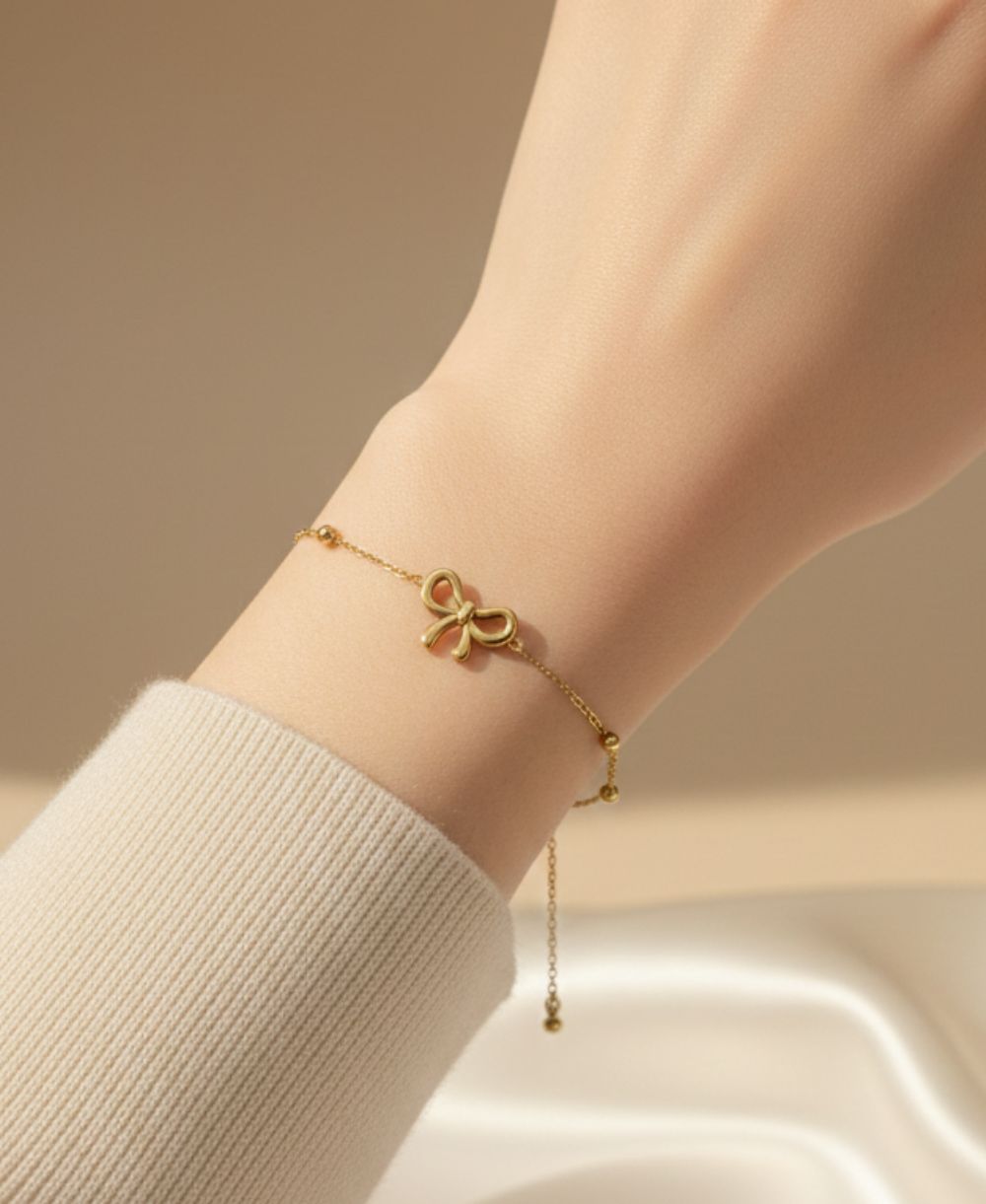 Bow Bracelet (Golden)